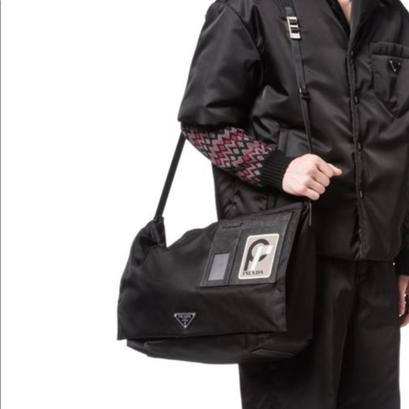 Authentic Prada Leather Trimmed Messenger - Picture 10 of 10